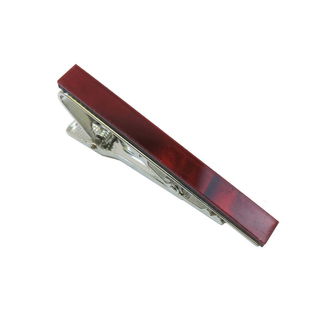 Pince à cravate rouge