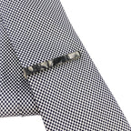 Grey Marble Effect Tie Clip