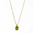 Elena Luxe Green Jewel Pendant Necklace