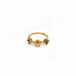 Maggie Peach And Green Gemstone Ring