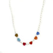 Tilly Boho Multi Coloured Heart Necklace