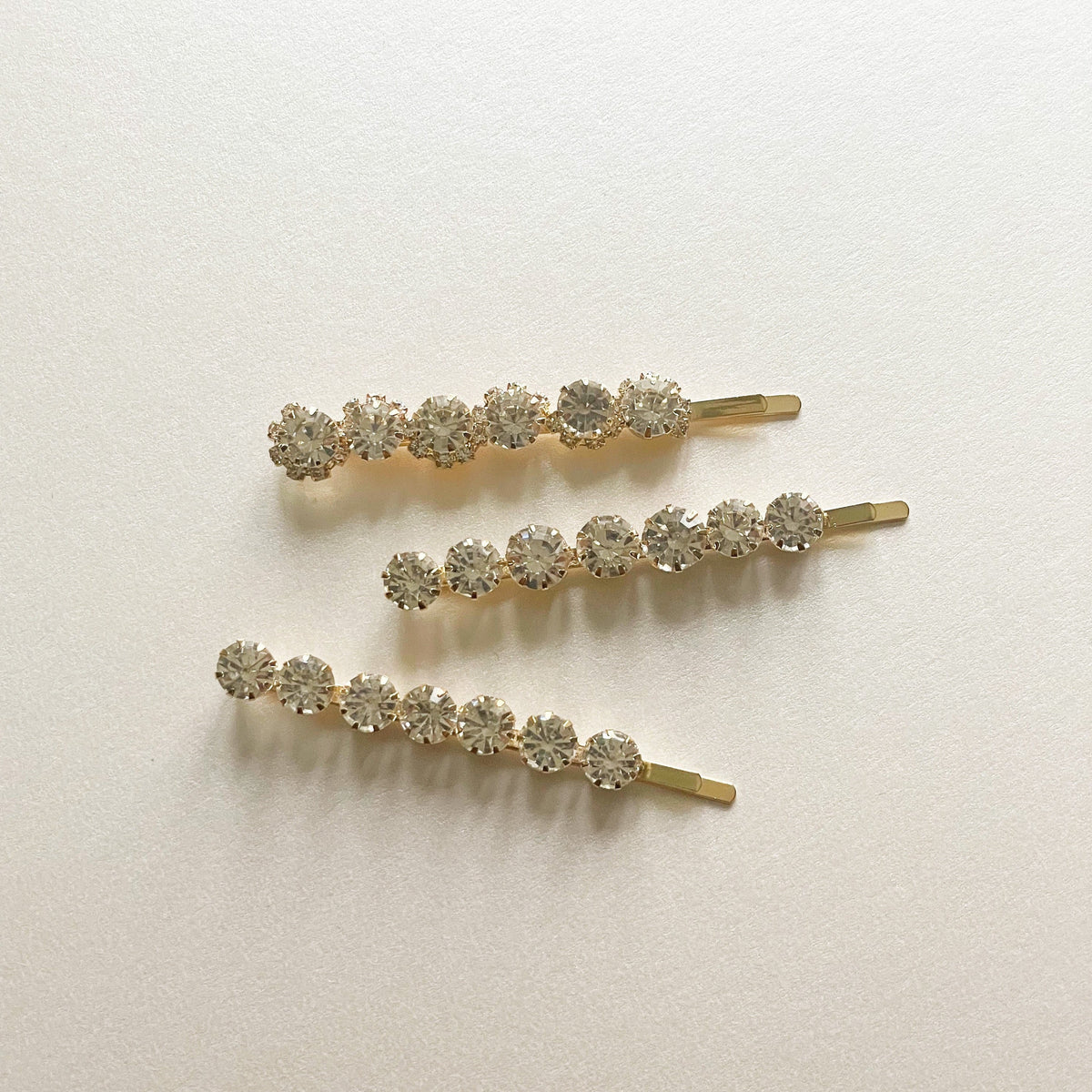 Adalynne  Luxury Gold Jewelled Hair Slide Set