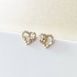 Ariana Jewelled Wreath Heart Studs