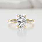 Jas 18k Gold Solitaire Ring