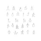 Initial Letter & Birthstone Charm Necklace