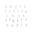 June Birthstone Necklace with Initial Charm – Moonstone Gift for Her