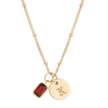 Savae Birthstone Initial Pendant