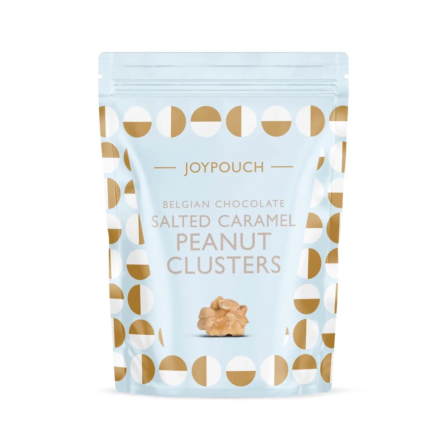 Joypouch milk chocolate covered salted caramel clusters