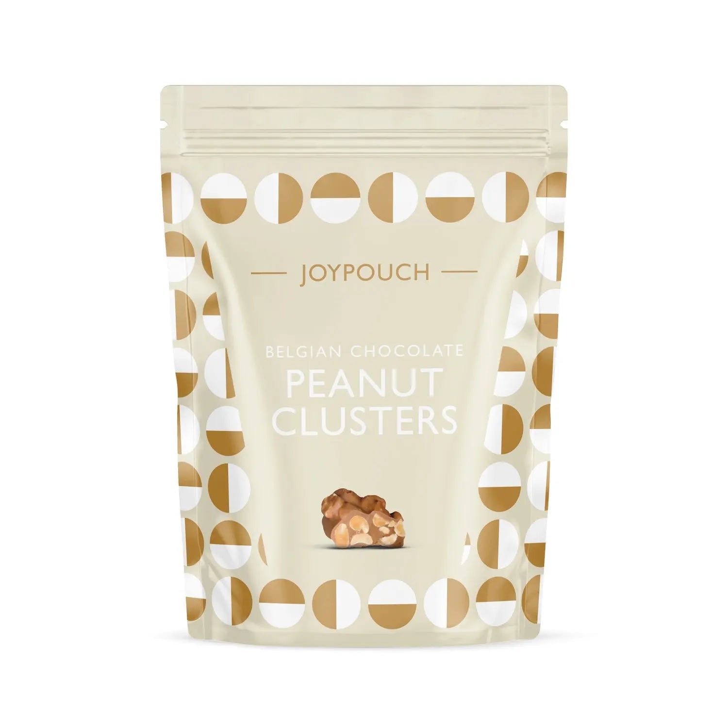 Joypouch milk chocolate covered peanut clusters