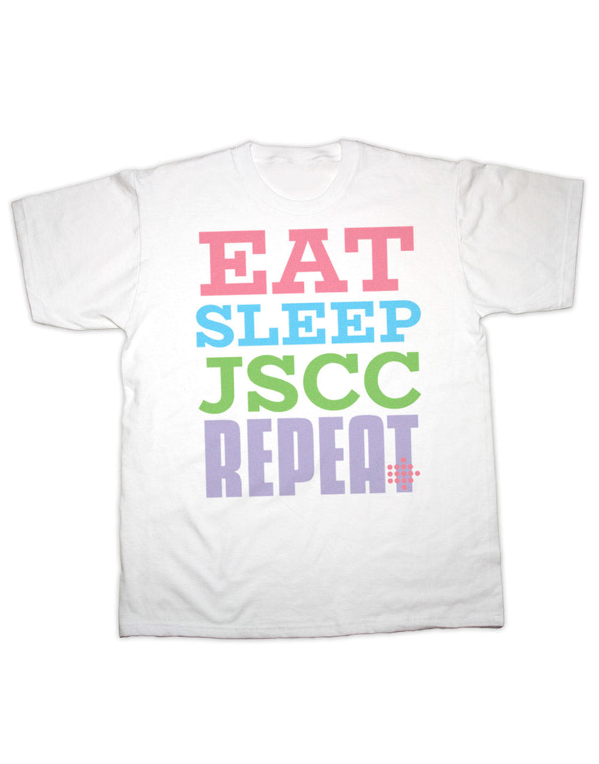 Eat, Sleep JSCC, Repeat Adult T Shirt