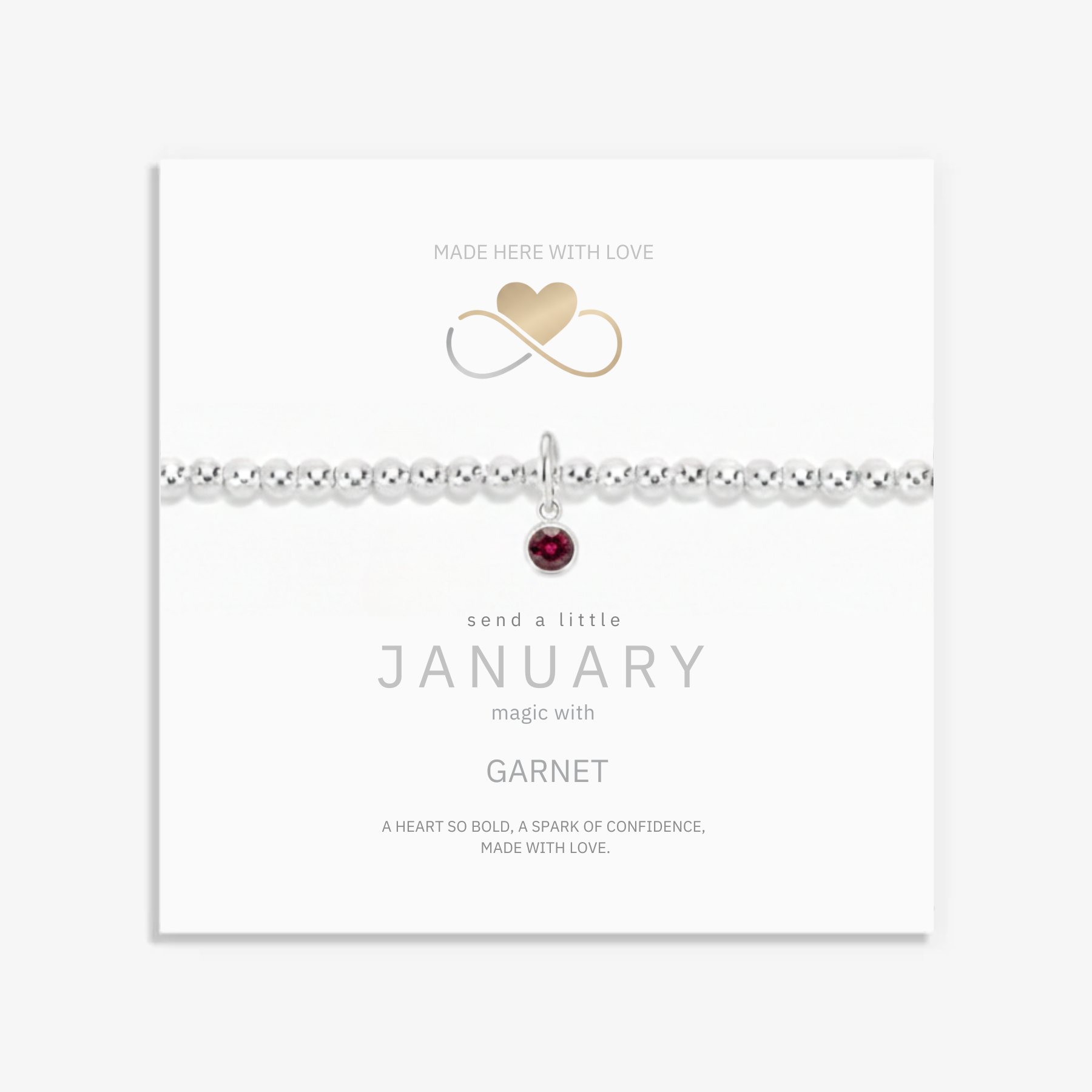 January Birthstone Bracelet Gift