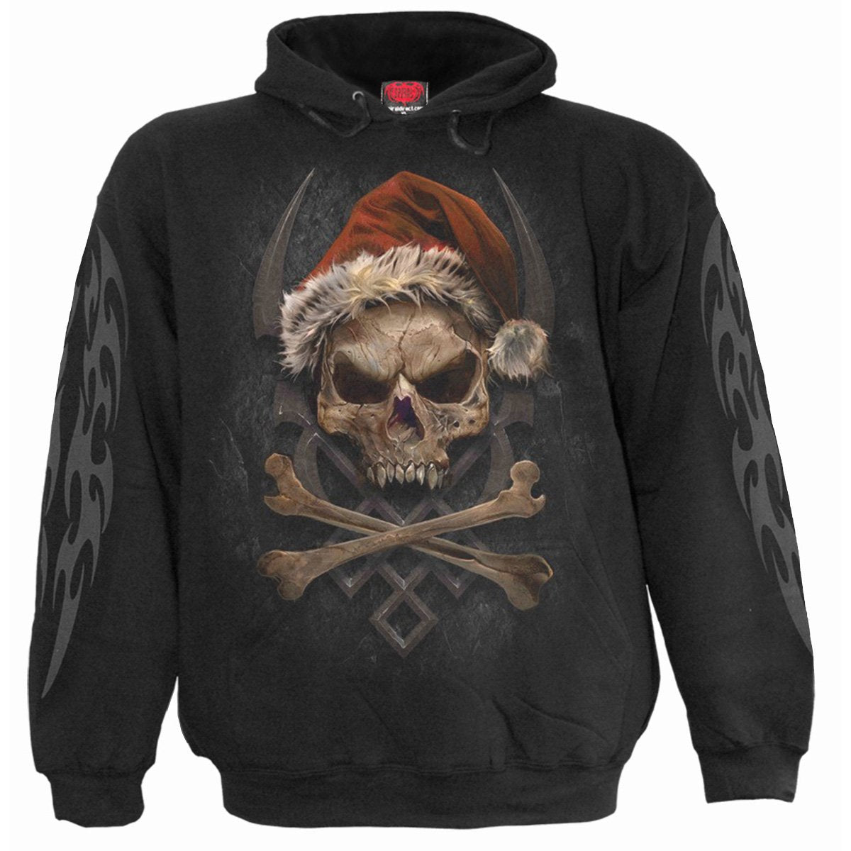 ROCK SANTA - Sweat à capuche noir