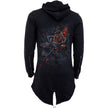 BURNT ROSE - Ladies Fish Tail Full Zip Hoody - Zip Sleeve