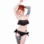 ROSA QUEMADA - Traje de baño bikini con solapa por todas partes