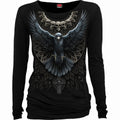 RAVEN SKULL - Top Ancho Negro
