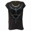 RAVEN SKULL - Turnup Sleeve Loosefit Tee