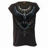 RAVEN SKULL - Turnup Sleeve Loosefit Tee