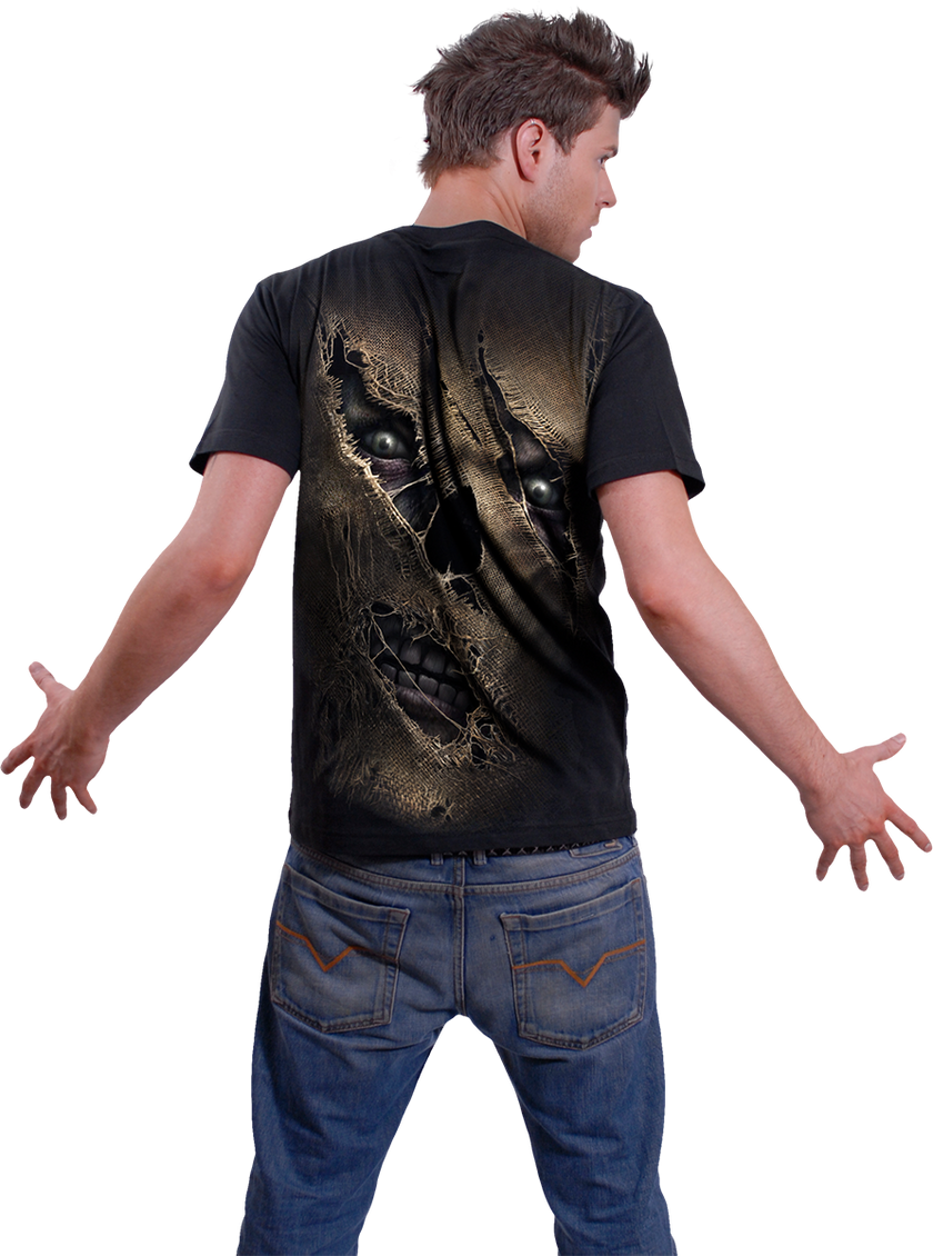 THREAD SCARE - T-Shirt Black