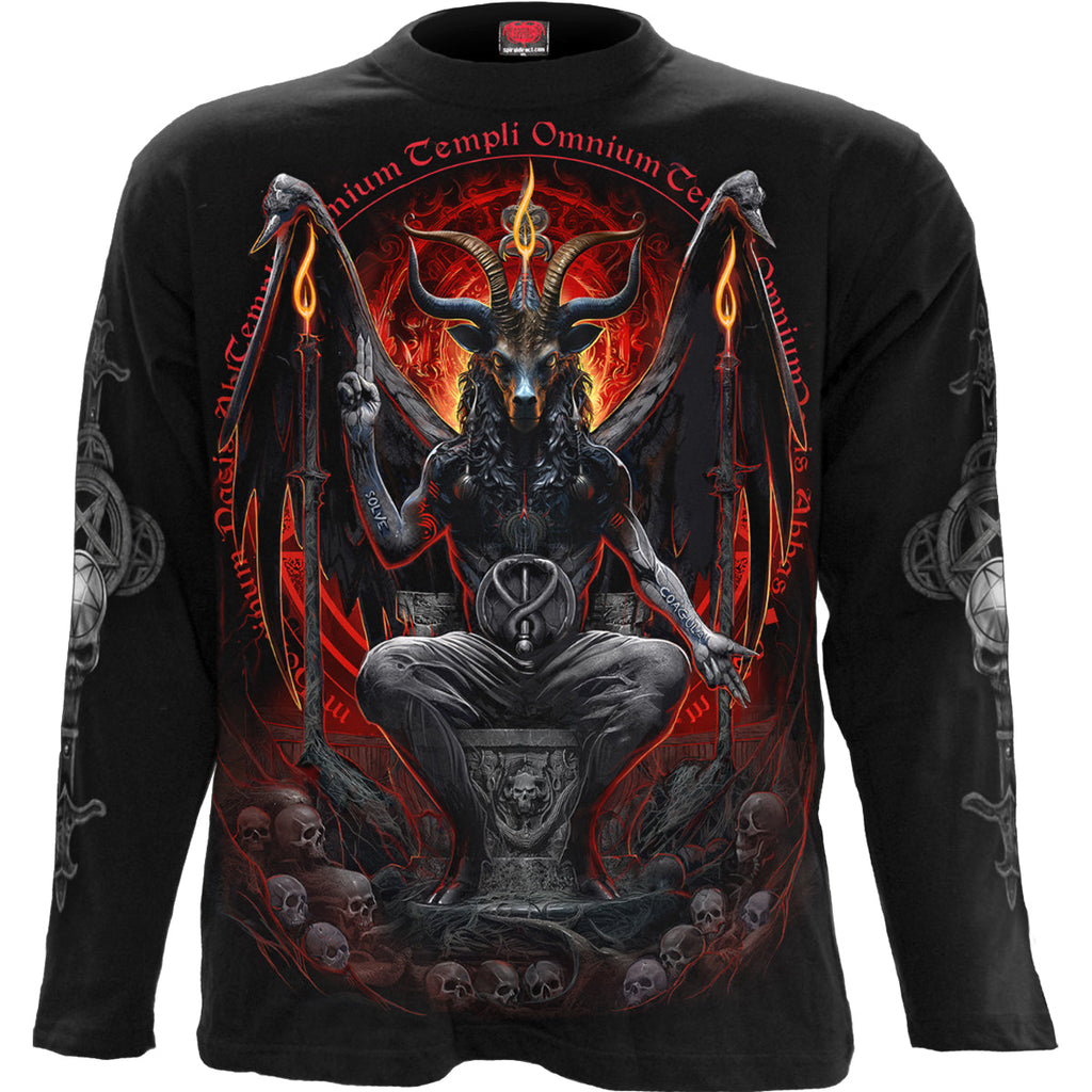 BAPHOMET - Camiseta de manga larga negra
