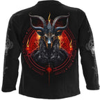 BAPHOMET - Camiseta de manga larga negra