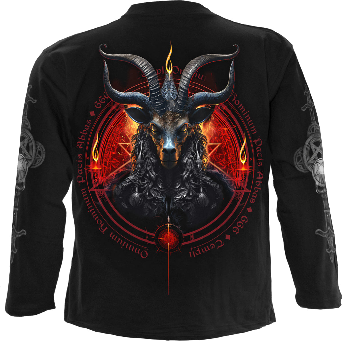 BAPHOMET - Camiseta de manga larga negra