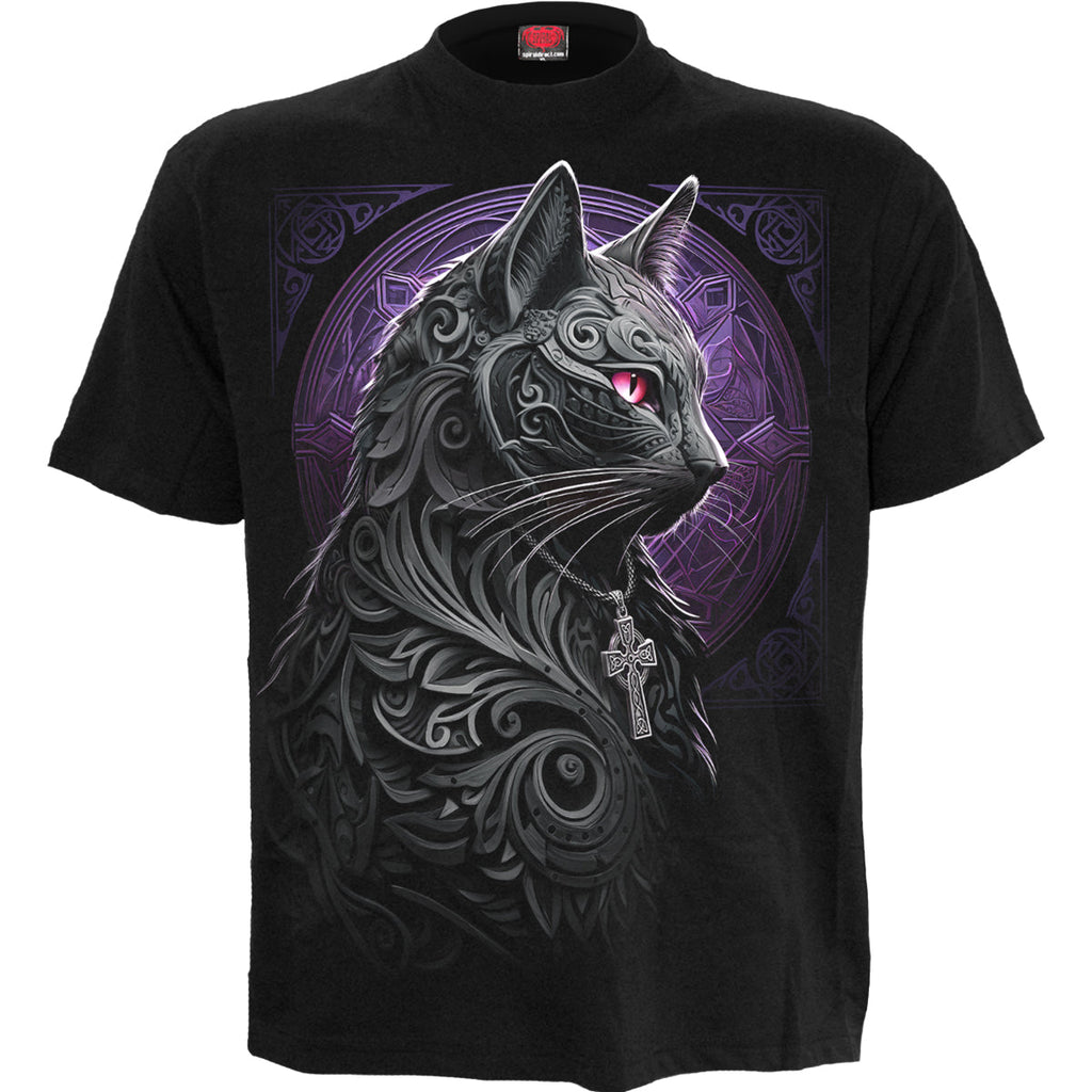 CELTIC WHISKERS - T-shirt Imprimé Avant Noir