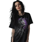 CELTIC WHISKERS - T-shirt Imprimé Avant Noir