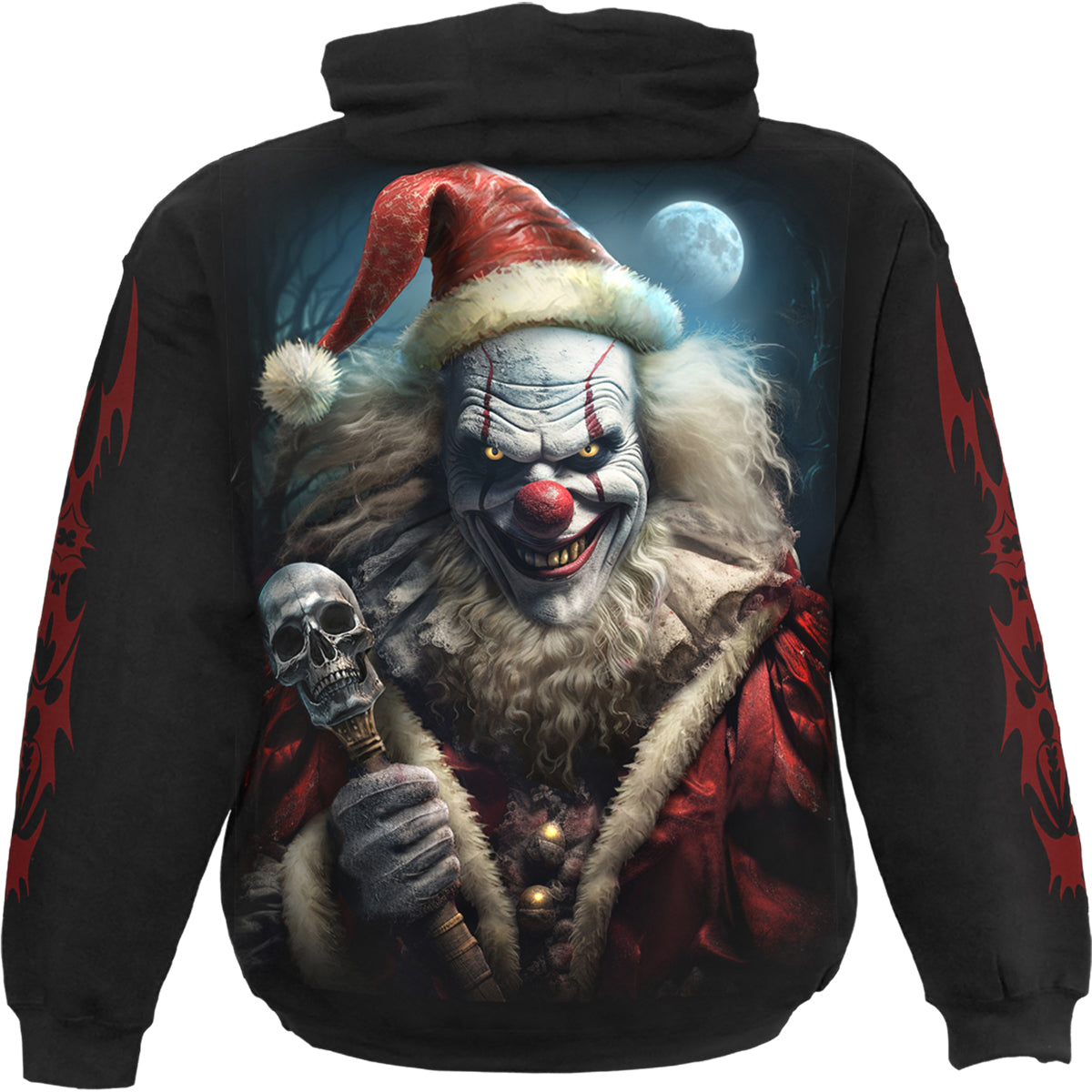 SANTA CLOWN - Sudadera con Capucha Negra