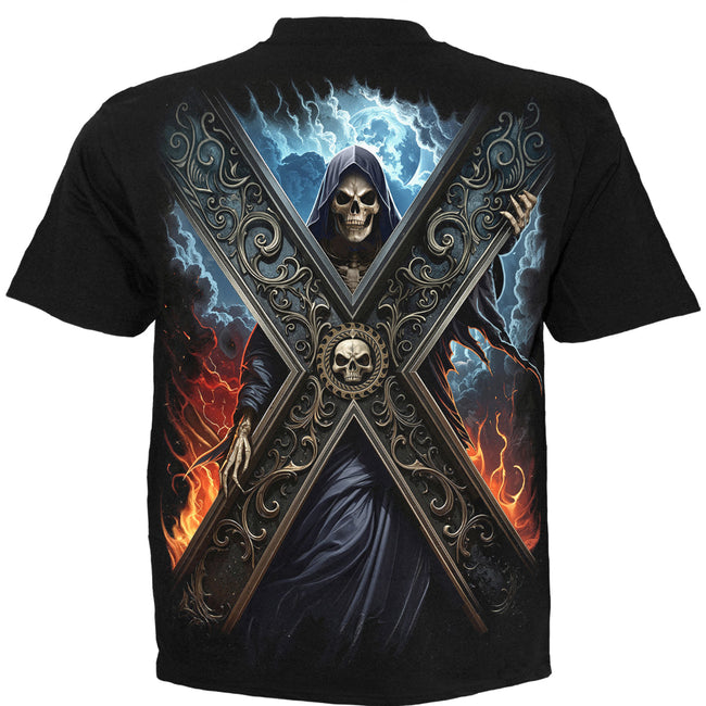 CROSSED OVER - T-shirt Noir