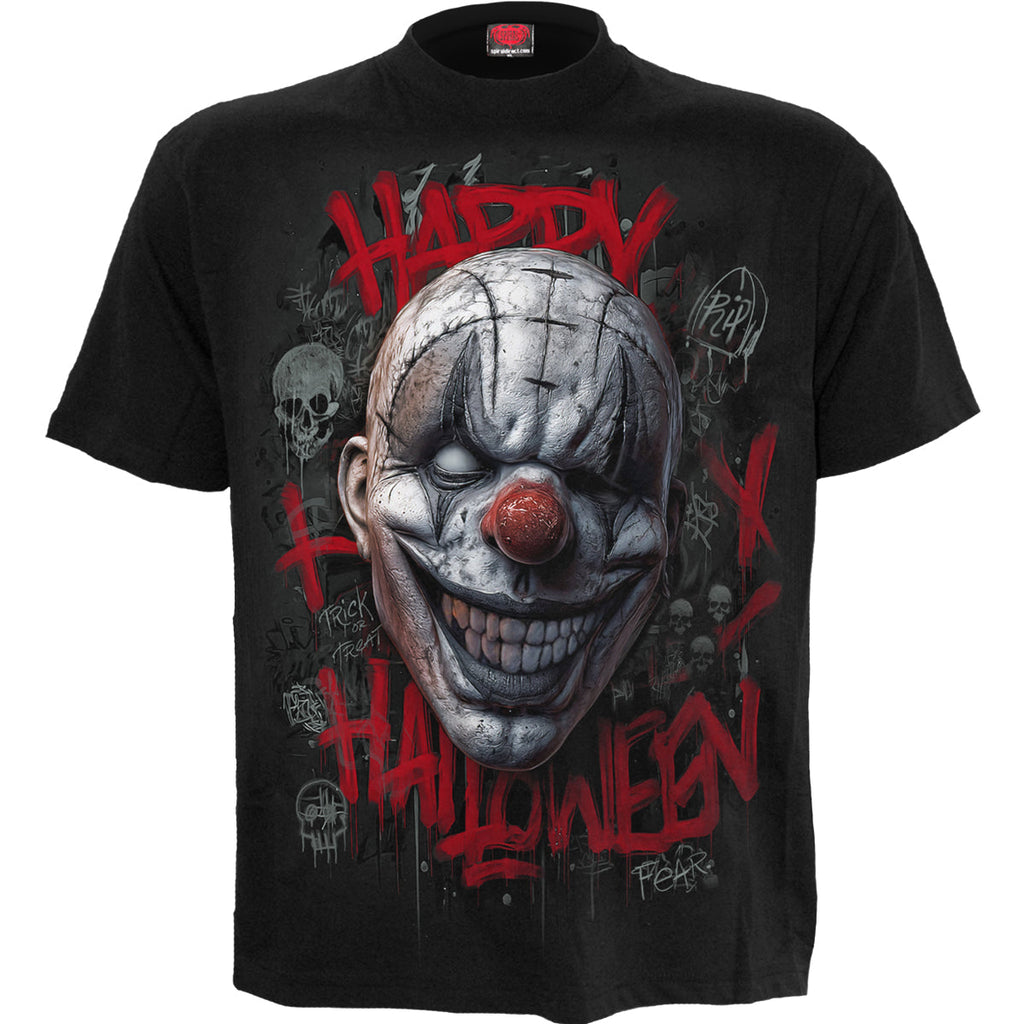 FELIZ HORRORWEEN - Camiseta Negra