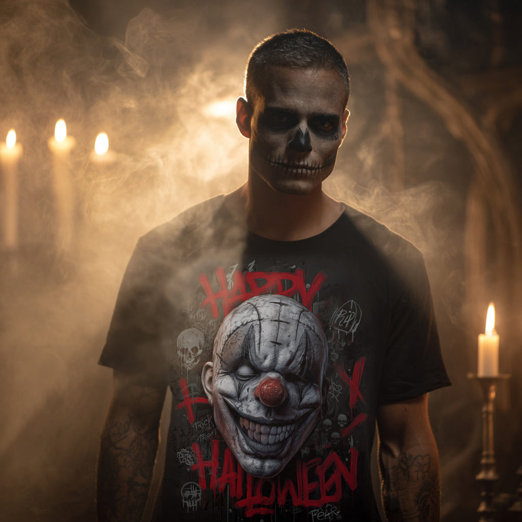 FELIZ HORRORWEEN - Camiseta Negra