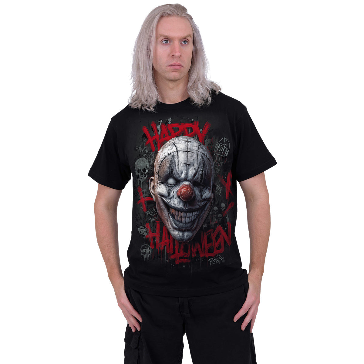 FELIZ HORRORWEEN - Camiseta Negra
