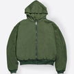 DOUBLE LAYERED ZIP HOODIE MILITARY