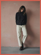 Koren Embroidered Blouse In Black