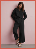 Koren Embroidered Blouse In Black
