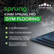 43mm PRO Anti-Shock Rubber Gym Flooring Tile