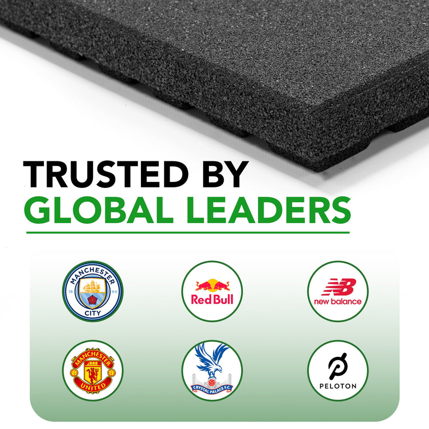 43mm PRO Anti-Shock Rubber Gym Flooring Tile