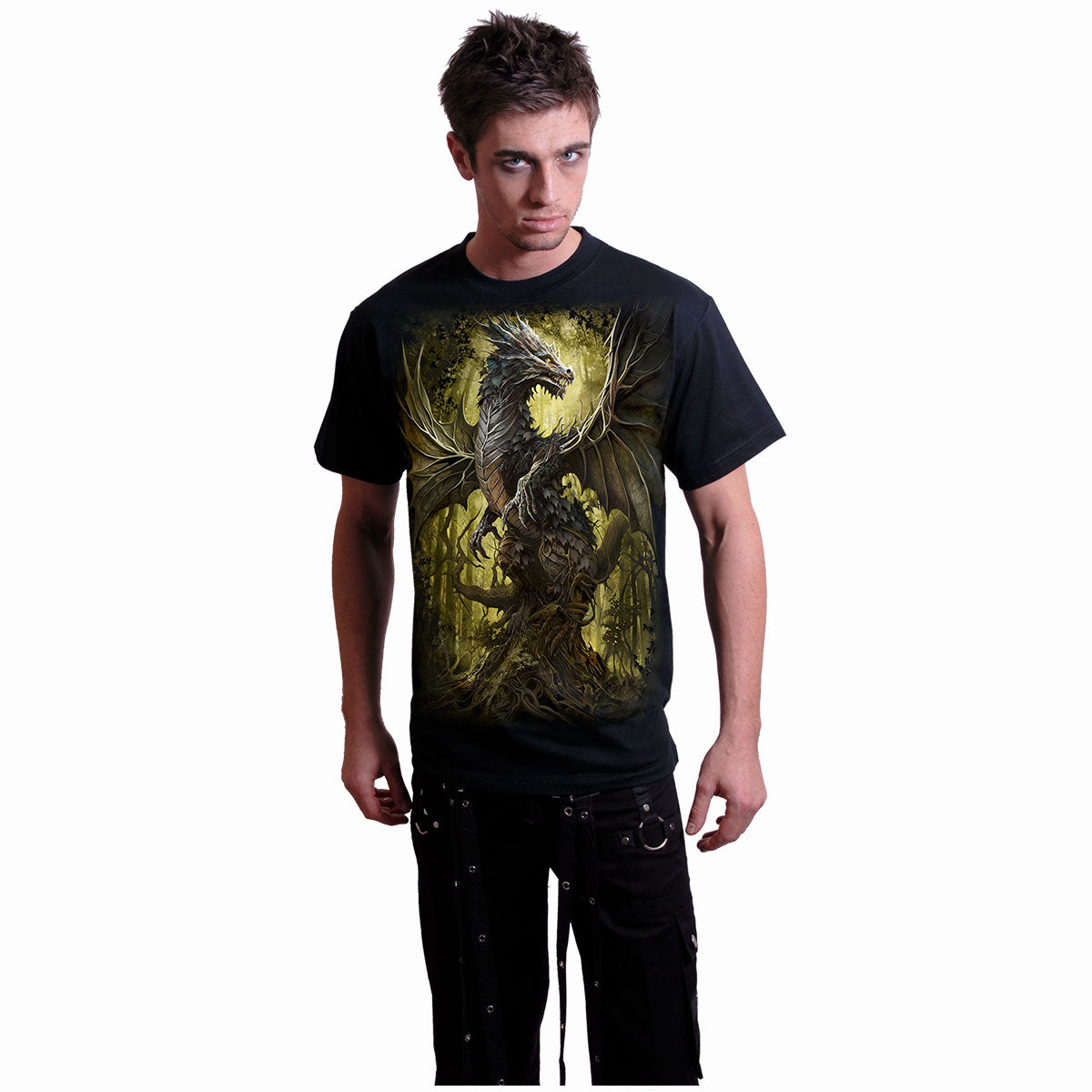 DRAGON CHÊNE - T-shirt Noir