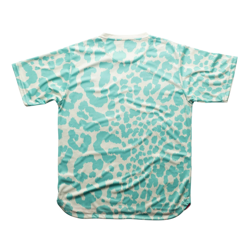 Aixo Leopard Mens Top Ivory