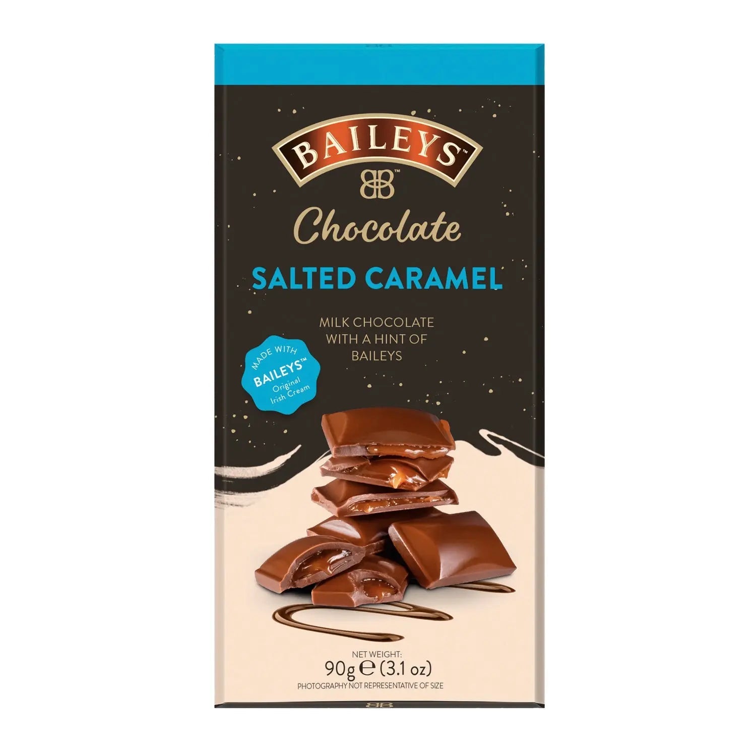 Baileys salted caramel milk chocolate and truffle bar
