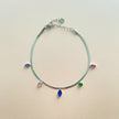 Nala Silver Jewelled Ankle Chain