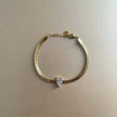 Elithia Luxe 18k Gold Plated Teardrop Jewel Bracelet