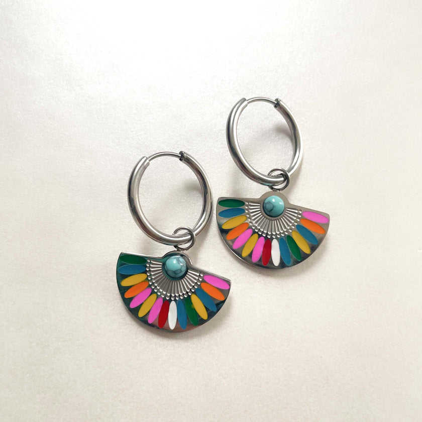 Solara Luxe Silver Tone Earrings