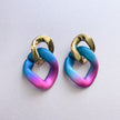 Bryce Cobalt Metallic Ombre Earrings