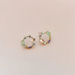 Saffy Blush Jewelled  Wreath Studs