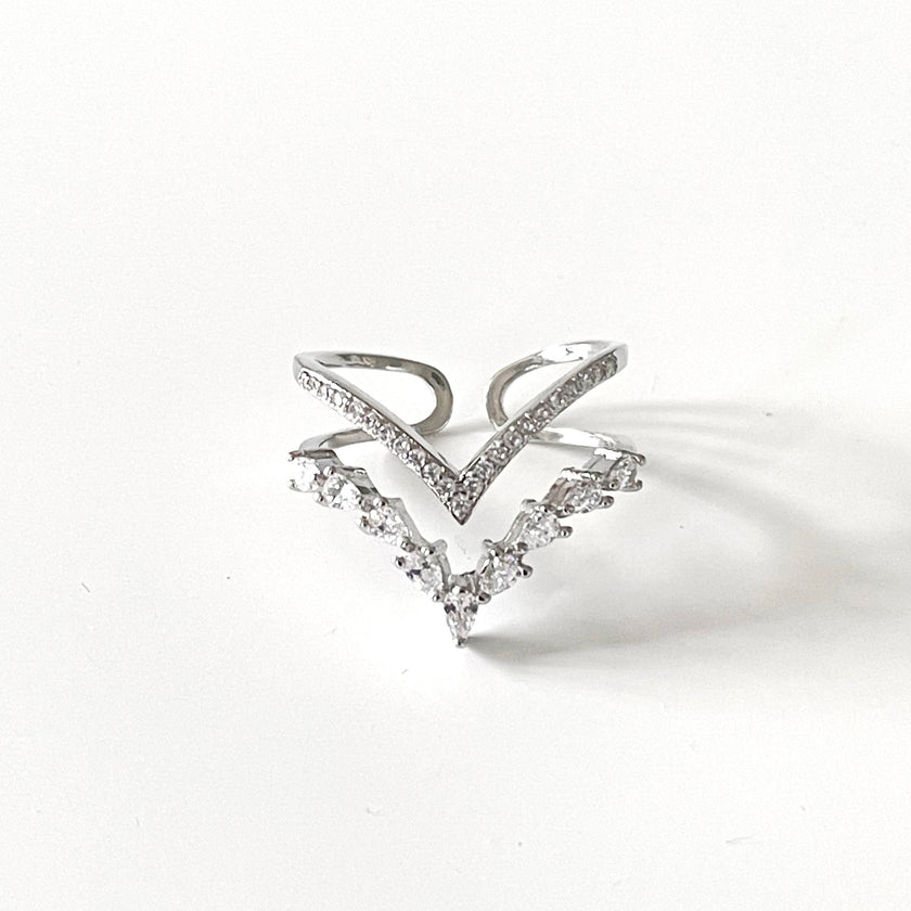 Ziva Double Wishbone Ring