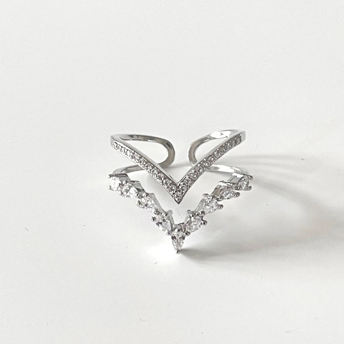 Ziva Double Wishbone Ring