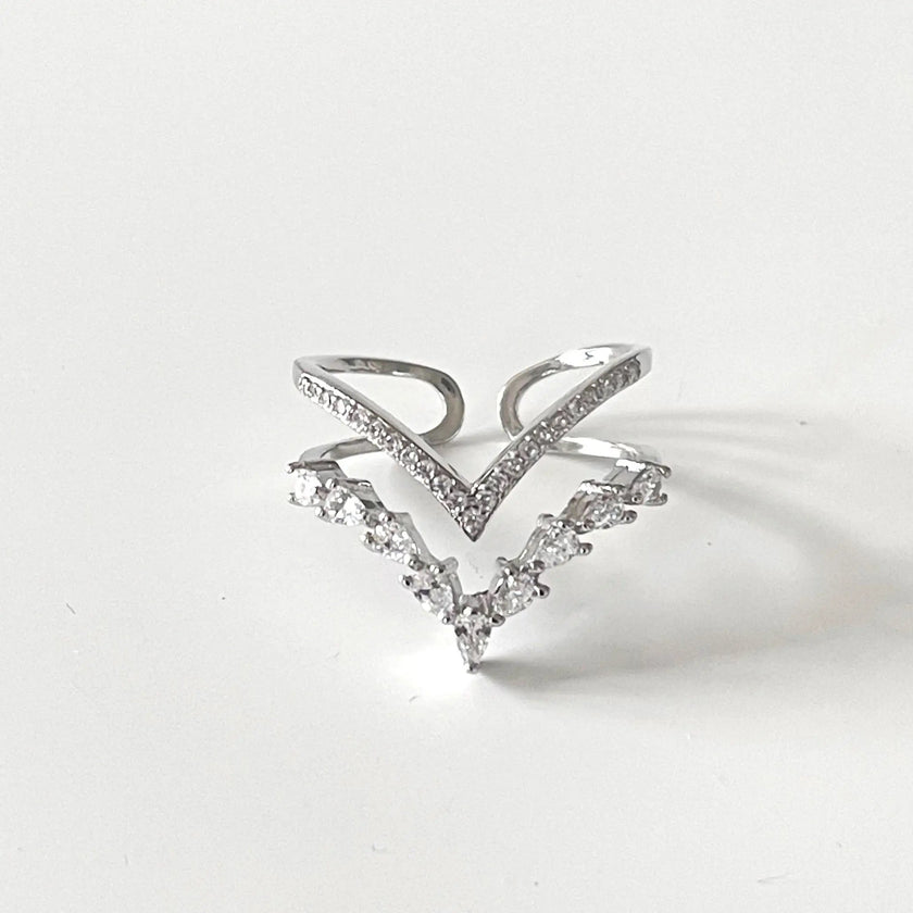 Ziva Double Wishbone Ring