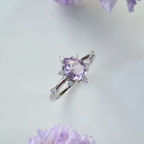 Bague Estelle lavande améthyste en argent sterling