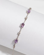Conjunto completo - Conjunto de joyas de amatista en plata de ley